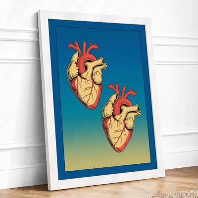 Anatomical Hearts Modern - Framed Print