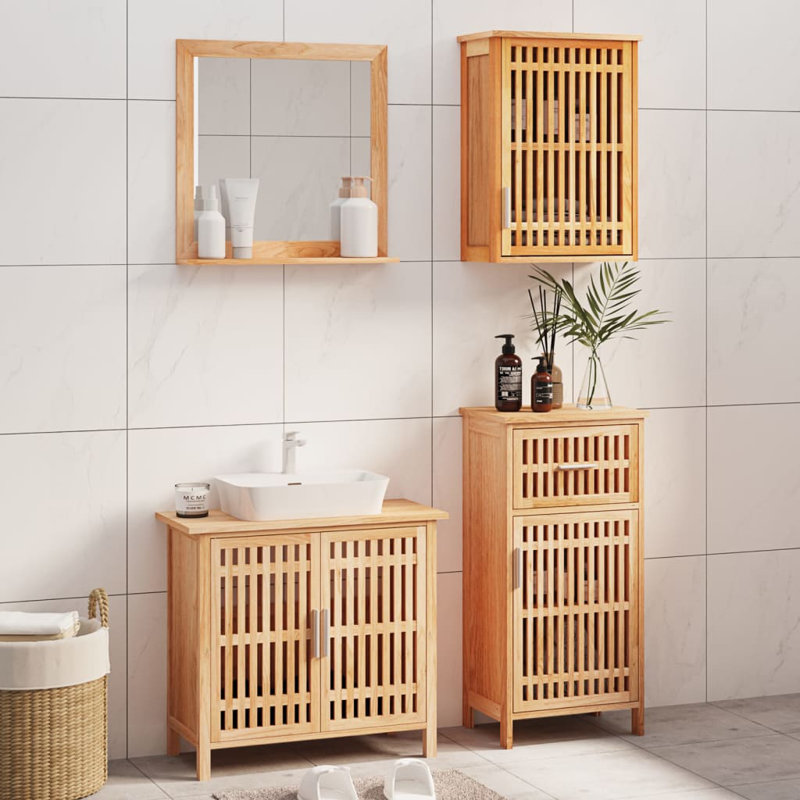 Nazeeha Freestanding Bathroom Storage Furniture Set