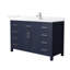 Beckett 54" Freestanding Single Bathroom Vanity with Quartz Top-349013792-349013795-349013798