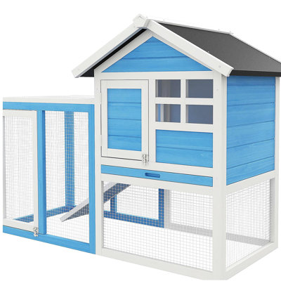 Spacious Pet House,Weatherproof Wooden Rabbit Hutch