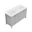 Meuble-lavabo 60 po, meuble-lavabo à cadre en bois massif, comptoir autoportant avec double cuve gris-1424377919