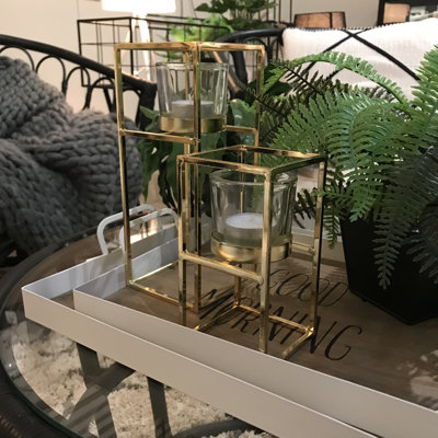 9.1'' H Metal Tabletop Votive Holder