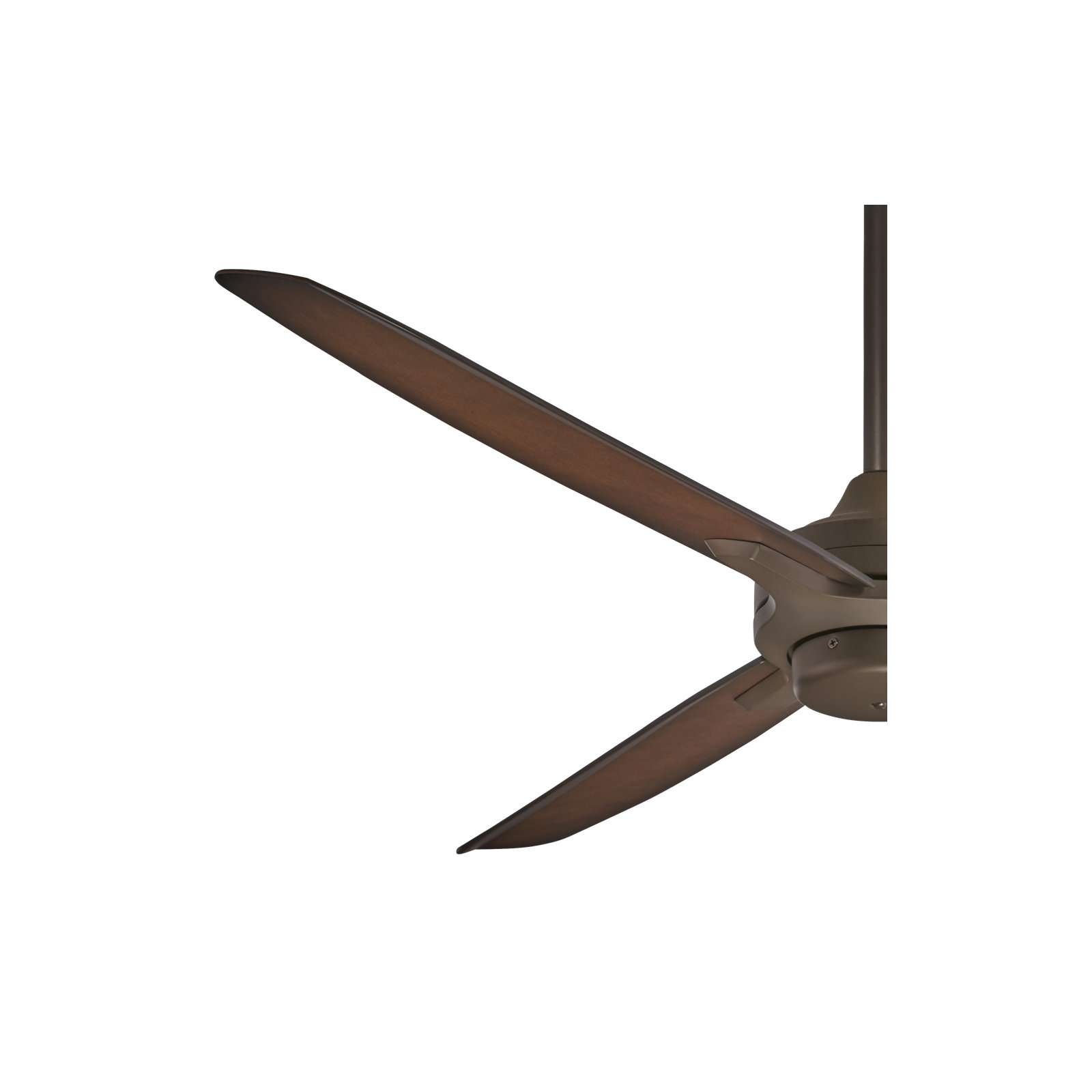 52" Rudolph 3-Blade Propeller Ceiling Fan with Wall Control, Oil Rubbed Bronze with Tobacco Blades