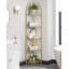 Cotaco 158cm H x 28cm W Steel Corner Bookcase-1622147615