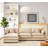 3-Seater Comfy Cloud Couches With Movable Ottoman-121424801