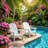 Classic All-Weather 27.55" W x 34.25" D x 35.82" H 3-Position Reclining HIPS 2-Piece Adirondack Chair Set with Hidden Ottoman