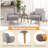 Sherpa Accent Chair Modern Living Room Chair with Seat Cushion-2025680975