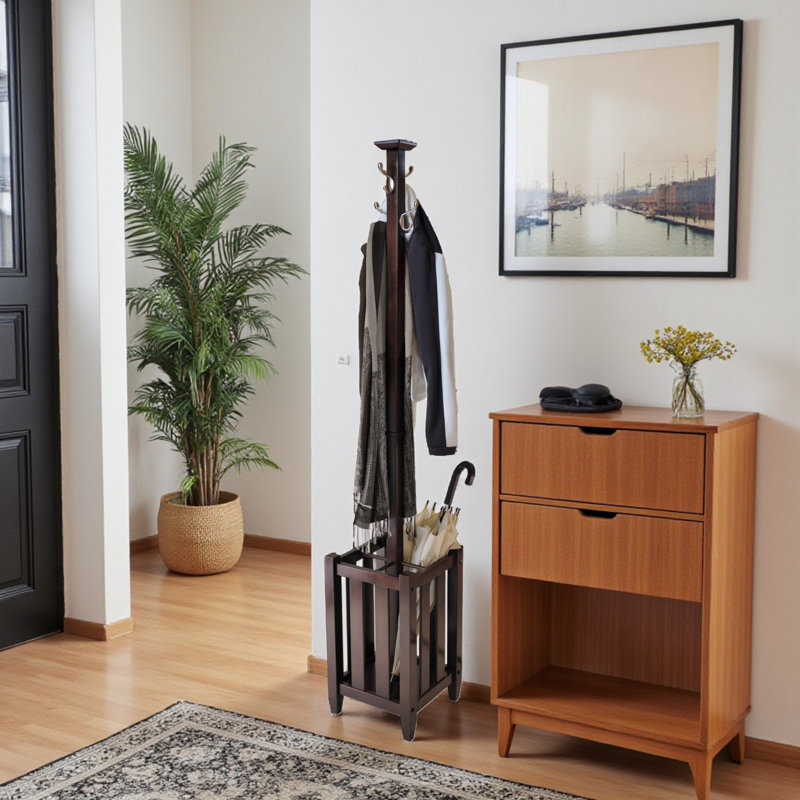 Jance Freestanding 4 - Hook Coat Rack