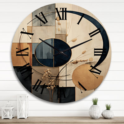 Prinsburg Solid Wood Wall Clock