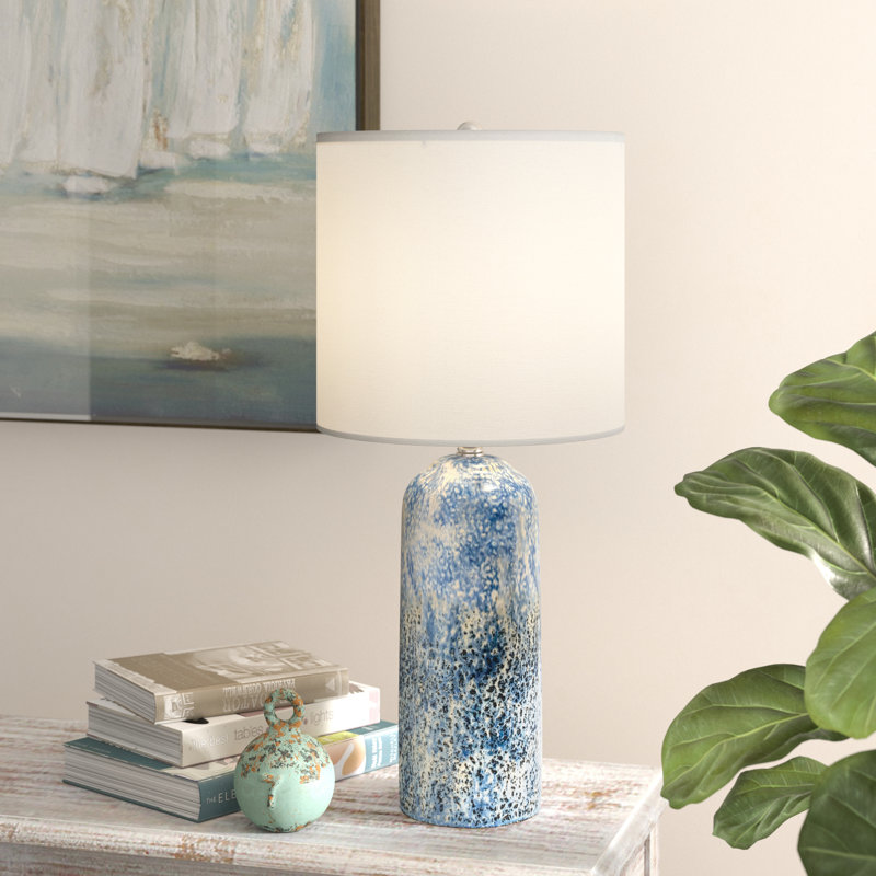 Lampe de table bleue 25 po Woodbury