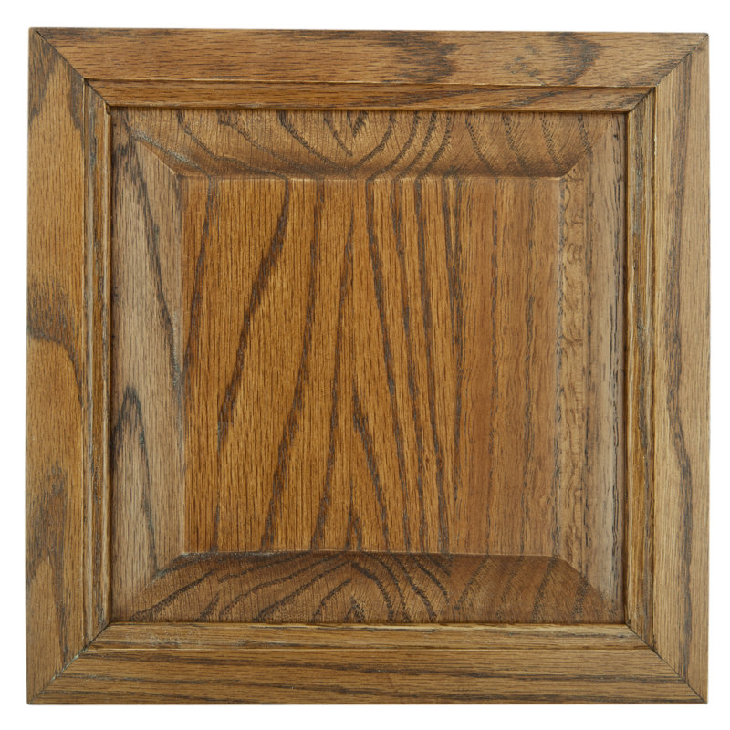 Bureau double caisson en bois massif Rafeef, Chêne moyen