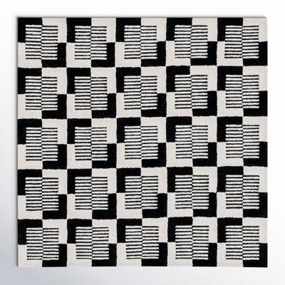 Harton Hand-Tufted Geometric Rug