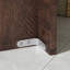 Meuble-lavabo Chiara de 24 po, style ferme, lavabo simple, avec porte coulissante de style grange, brun-349758396
