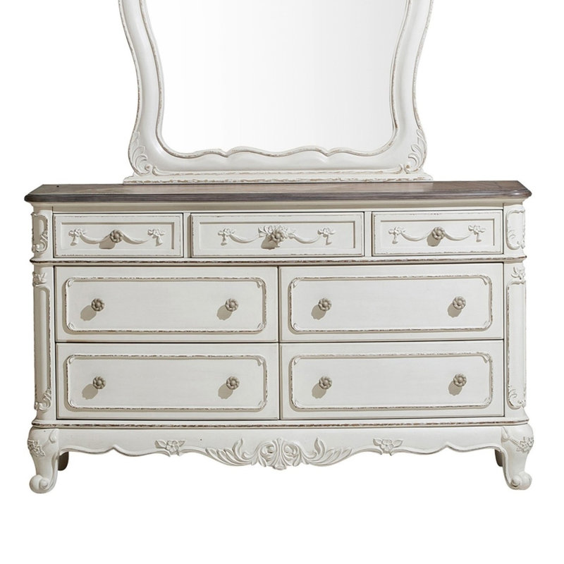 Commode de rangement de style victorien antique avec tiroir