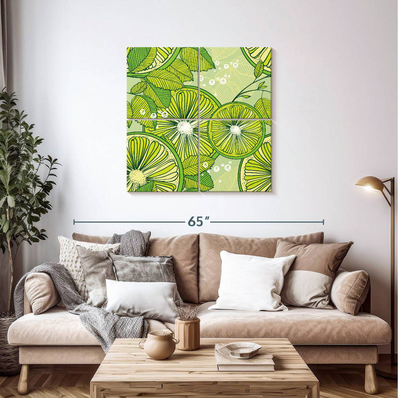 Yarlin Lime And Mint Pattern