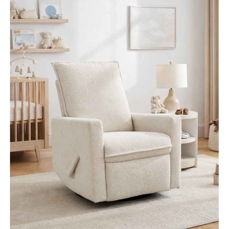 Boucle  Glider Swivel Recliner