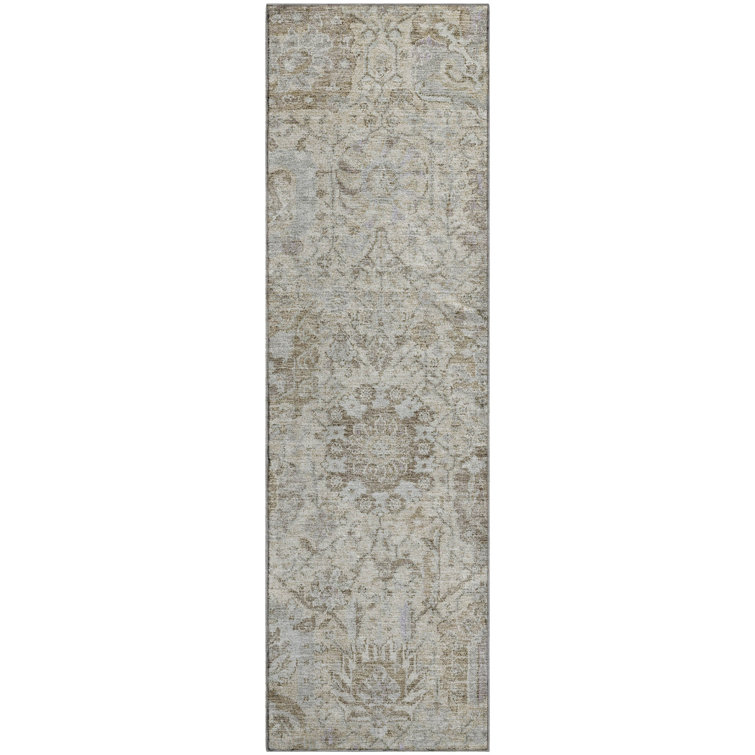 Premium Machine Washable Wayne AMF1102 Damask Rug