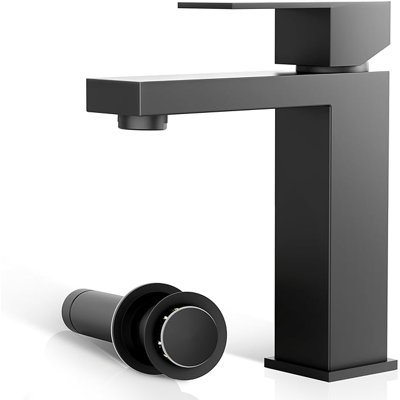 NO - Robinet de salle de bain monocorps et monocommande avec bonde