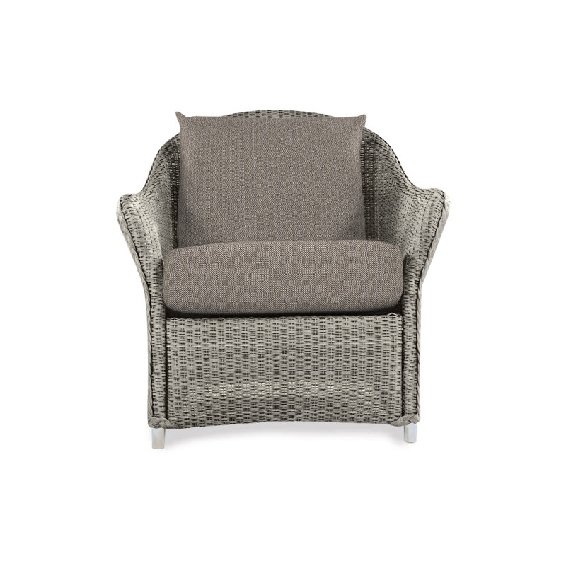 Weekend Retreat Outdoor Lounge Chair, Pewter, Canvas Natural Sunbrella® Canvas
