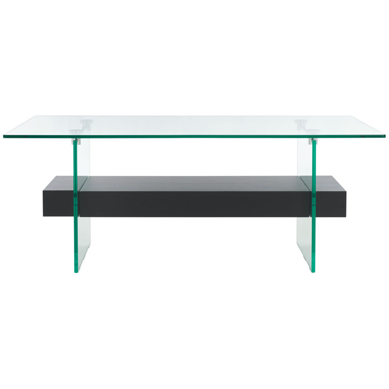 Table basse en traineau Kayley, Noir