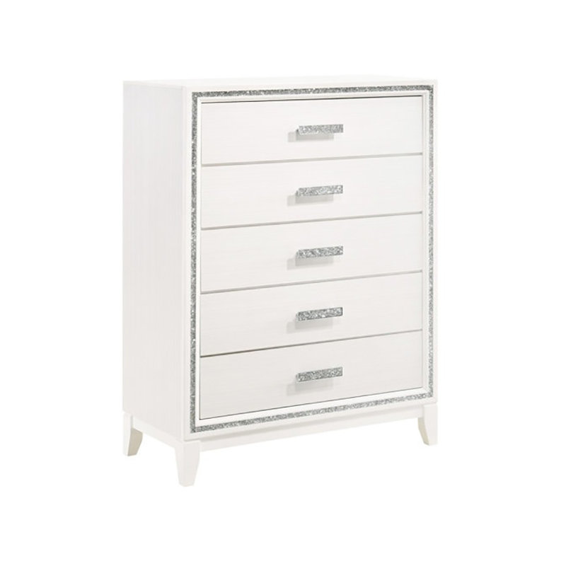 Commode contemporaine Lucida, blanc