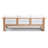 Sonoma 83.5" Wide Outdoor Teak Patio Sofa with Cushions-2126405077