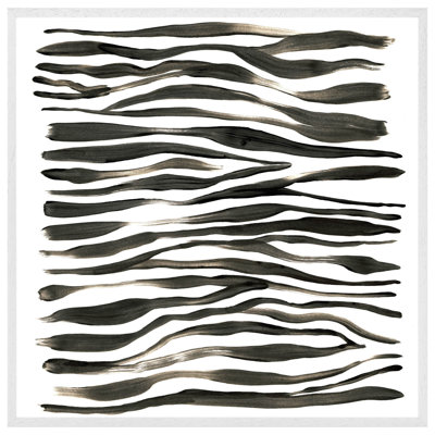 Arnfried Zebra Stripes 1 Piece Single Picture Frame Wall Art