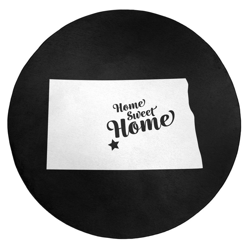 Tapis en poly-chenille bismarck à la maison, Rond 5 pi