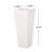 Tapered Outdoor Planter In Magnesium Oxide - 13" L X W 32.5" H, Matte White Finish, Add Beauty To Your Patio, No Assembly 13In 32.5In Enhance Area,-1148544471