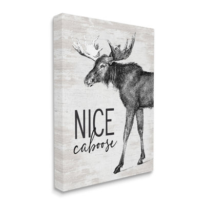 " Nice Caboose Lake House Bathroom Humour Moose " by Lettered And Lined