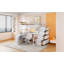 Lit mezzanine avec 7 tiroirs, 2 tablettes et un bureau-632482742-632482741