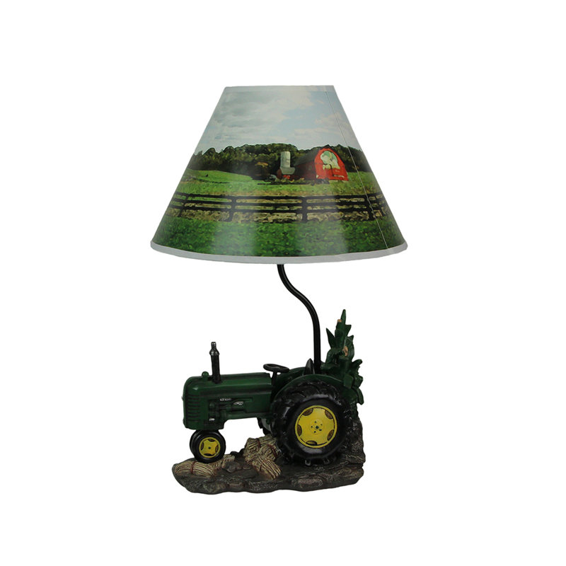Ensemble de lampe de table vert 19 po Amorita