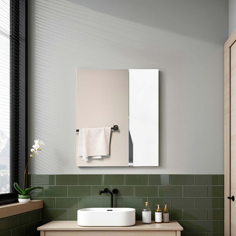 Armoire de salle de bain murale moderne avec miroir intégré