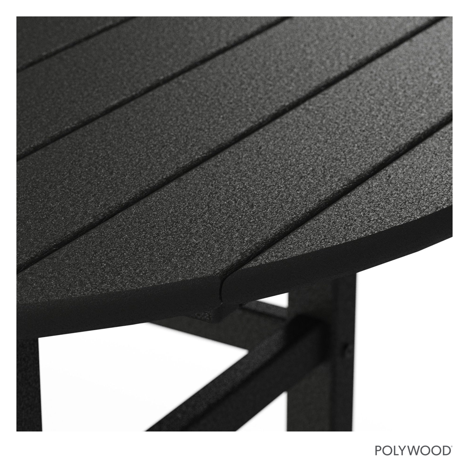 POLYWOOD® Tables 37" Patio Table, Black