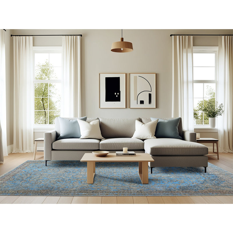 Oriental Indoor Rug, Rectangle 6' x 9'