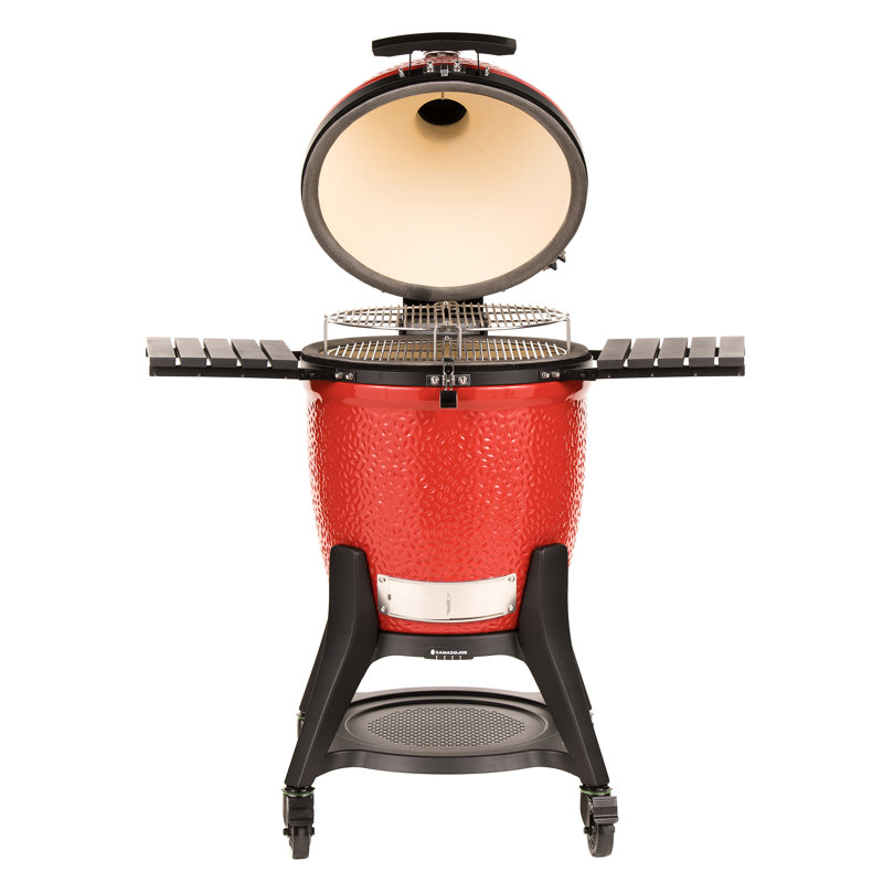 Kamado Joe Classic Joe III 18-inch Charcoal Grill in Red