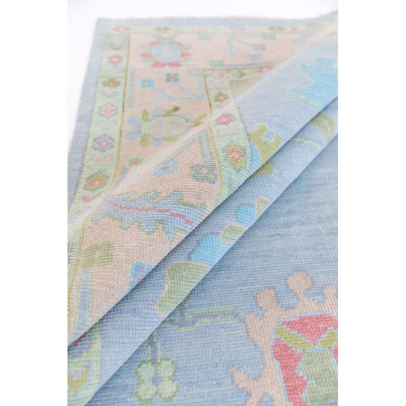 Clementine Hand Knotted Wool Oriental Area Rug, Rectangle 8' x 10'
