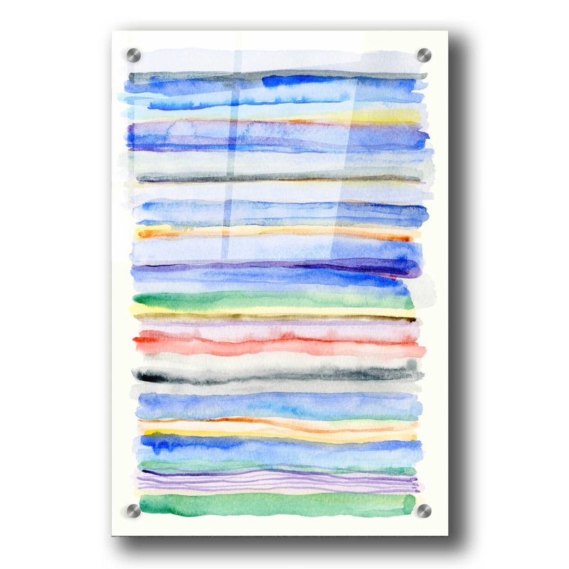 Art mural épique «Watercolor Gradation» par Nikki Galapon, H 36 po x l 24 po x P 0,2 po