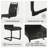 Modern Farmhouse 5-piece Dining Set With Rectangular Table & 4 Pu Leather Chairs
