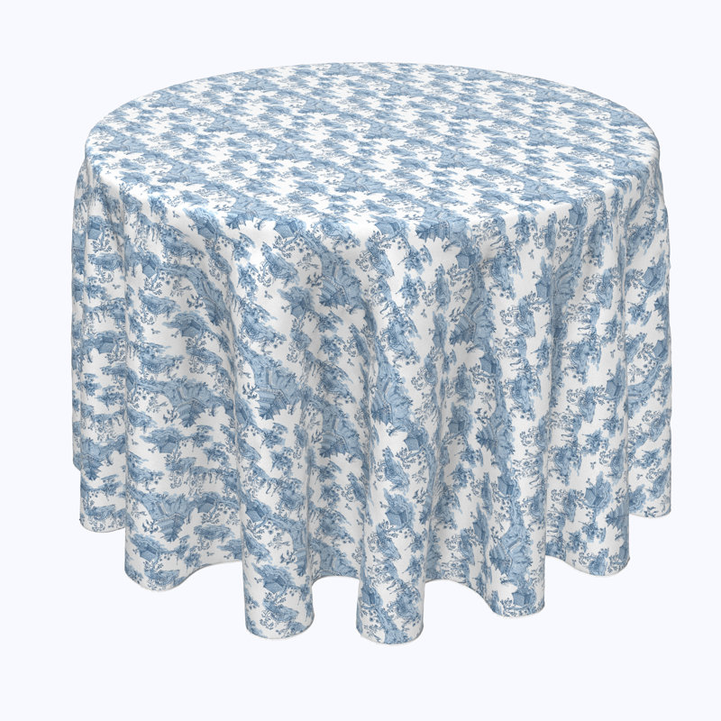 Mcmurtry Chinoiserie Design Tablecloth, 102" x 102"