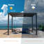 Système de drainage pour terrasse à pergola manuelle en aluminium 10 x 10 pi-99220219