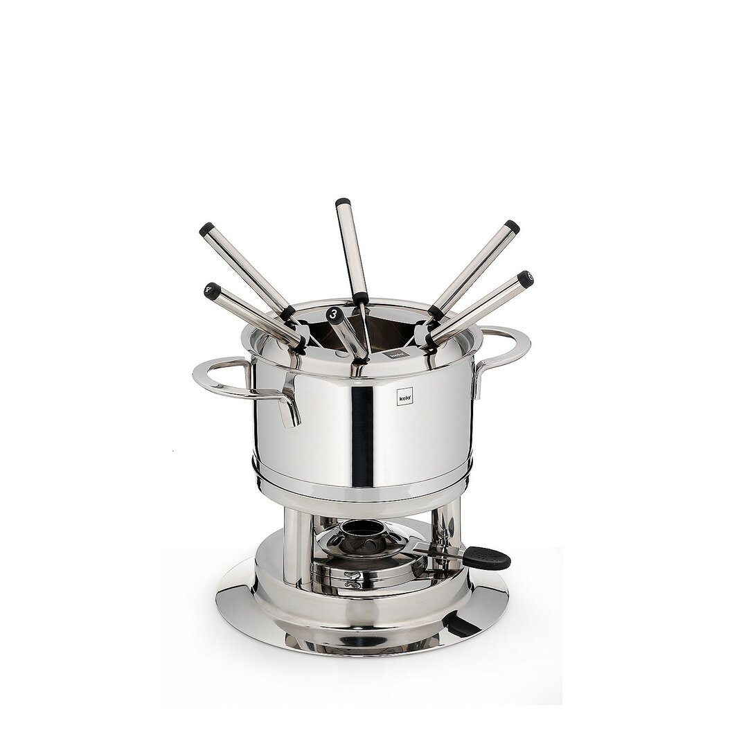 1,2 L Fondue-Set Cailin aus Edelstahl