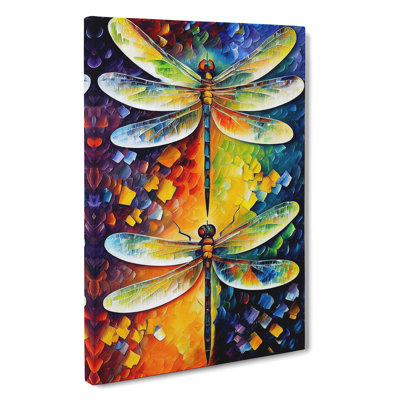 XC1022-4792X Two Dragonflies - Wrapped Canvas Print