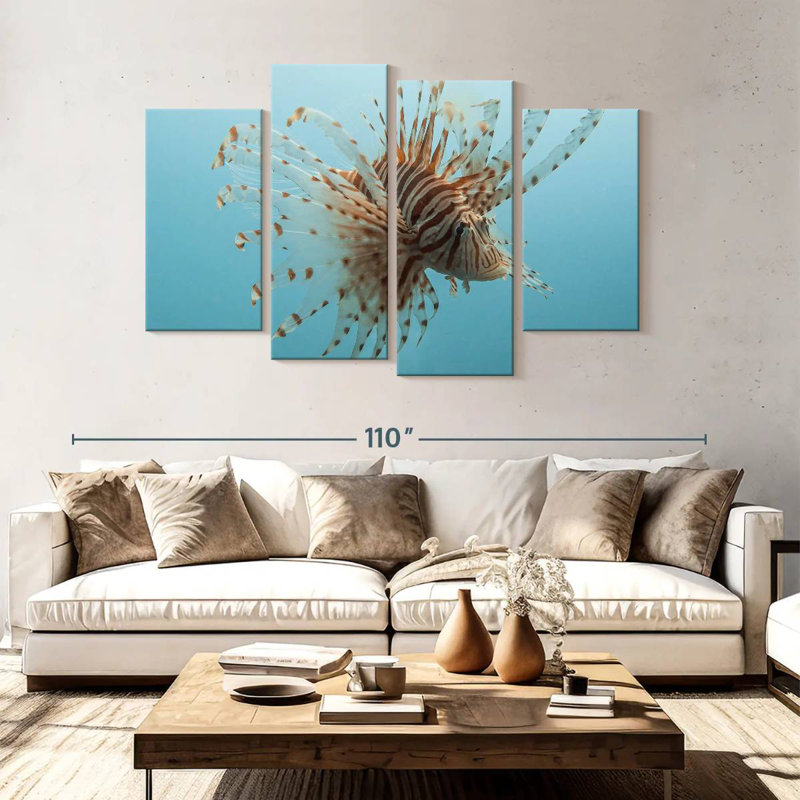 Brampt Underwater Lionfish Figure, 54" H x 84" W