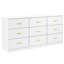 Modern 9 - Drawer Chest For Bedroom And Entry Table, Build, Smooth Waterproof Finish, American Design Contemporary Primary Living Space, Gloss Surface, Easy To Install