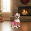 Décoration de Noël festive bouledogue français (pile incluse)-1387761296