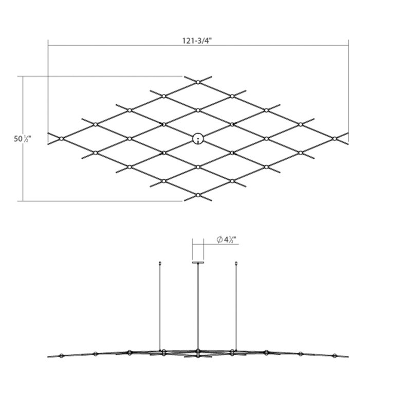 Constellation® 25 - Light LED Chandelier, White Optical, 2700K