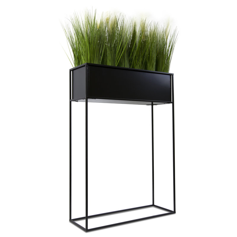 Woulk Metal Plant Stand, Black, 90cm H x 64cm W x 24cm D