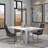 Venilale Marble Top Metal Base Dining Table