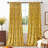 Luxury Velvet Fancy Hummingbird Blackout Curtain. Rod Pocket Back Tab Thermal Insulated Room Darkening Drapes（set of 2）-1623922342-1623922338